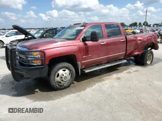 2015 Chevrolet Silverado 3500HD LTZ with VIN 1GC4K0C89FF126151, listed as a Copart auction lot 72205694 with 174,146 mi miles and Salvage Title. Bid and sale history available at DreamBid. Image 1.