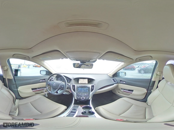 2015 Acura TLX V6 Tech with VIN 19UUB2F56FA007596, listed as a Copart auction lot 48880985 with 152,058 mi miles and Salvage Title. Bid and sale history available at carsss.com. Image 13.