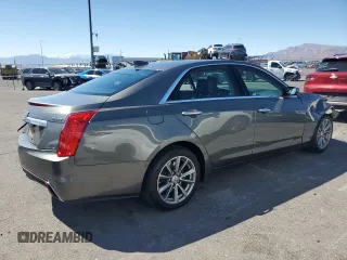 2017 Cadillac CTS Sedan Luxury RWD with VIN 1G6AR5SX8H0155623, listed as a Copart auction lot 50257855 with 75,877 mi miles and Salvage Title. Bid and sale history available at carsss.com. Image 3.