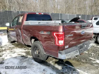 2015 Ford F-150 XLT with VIN 1FTEX1EP8FKE55723, listed as a Copart auction lot 88250755 with 126,052 mi miles and Salvage Title. Bid and sale history available at carsss.com. Image 2.