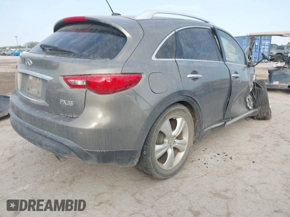 2011 Infiniti FX35 with VIN JN8AS1MU6BM710506, listed as a IAAI auction lot 41837535 with 1 mi miles. Bid and sale history available at carsss.com. Image 4.