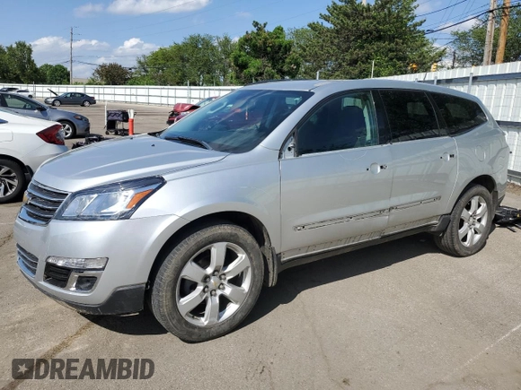 2016 Chevrolet Traverse LT z VIN 1GNKRGKD5GJ336391, wystawiony jako Copart lot #56931485 z przebiegiem 122 789 mil mil oraz Szkoda całkowita • Salvage title. Historia ofert i sprzedaży dostępna na DreamBid. Obrazek 1.