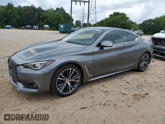 2018 Infiniti Q60 Luxe with VIN JN1CV7EK9JM200535, listed as a Copart auction lot 54583145 with 44,048 mi miles and Salvage Title. Bid and sale history available at carsss.com. Image 1.