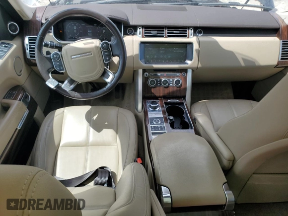 2017 Land Rover Range Rover with VIN SALGR2FK4HA367362, listed as a Copart auction lot 63200615 with 54,686 mi miles and Salvage title. Bid and sale history available at DreamBid. Image 8.