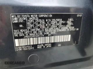 2007 Toyota RAV4 Sport with VIN JTMZD32V876051274, listed as a Copart auction lot 46070385 with 261,520 mi miles and Salvage Title. Bid and sale history available at carsss.com. Image 13.