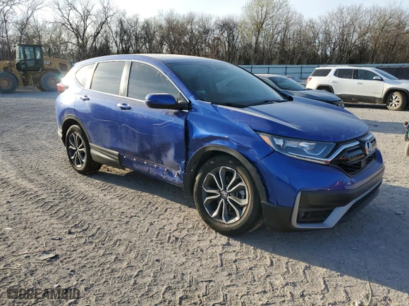2021 Honda CR-V EX-L with VIN 7FARW1H8XME012237, listed as a Copart auction lot 49574025 with 21,275 mi miles and Salvage Title. Bid and sale history available at carsss.com. Image 4.