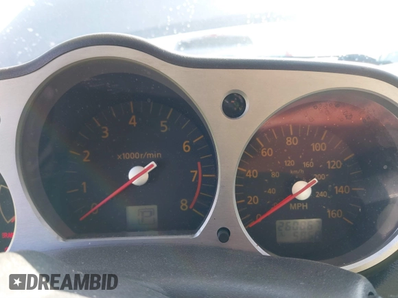 2003 Nissan 350Z Touring with VIN JN1AZ34E73T004666, listed as a IAAI auction lot 41877847 with 260,867 mi miles. Bid and sale history available at carsss.com. Image 7.