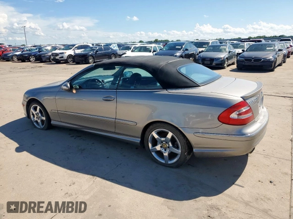 2005 Mercedes-Benz CLK 500 with VIN WDBTK75J75F147923, listed as a Copart auction lot 53743485 with 181,045 mi miles and Clean title. Bid and sale history available at DreamBid. Image 2.