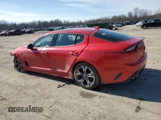 2020 Kia Stinger GT-Line with VIN KNAE15LA1L6075566, listed as a Copart auction lot 45475985 with 46,922 mi miles and Salvage Title. Bid and sale history available at DreamBid. Image 2.