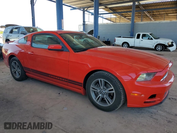 2013 Ford Mustang V6 with VIN 1ZVBP8AM0D5230180, listed as a Copart auction lot 61626655 with 100,168 mi miles and Salvage title. Bid and sale history available at DreamBid. Image 4.