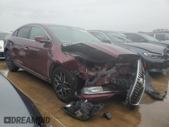 2016 Buick LaCrosse Leather with VIN 1G4GB5G38GF177016, listed as a Copart auction lot 54244435 with Not Provided miles and Salvage Title. Bid and sale history available at DreamBid. Image 4.