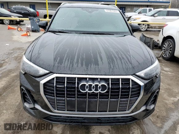 2020 Audi Q3 S line Premium with VIN WA1DECF3XL1016155, listed as a Copart auction lot 37987063 with 38,409 mi miles. Bid and sale history available at carsss.com. Image 5.