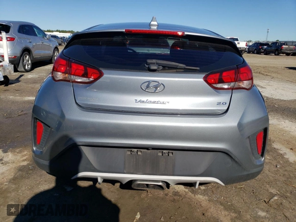2019 Hyundai Veloster 2.0 with VIN KMHTG6AF1KU017833, listed as a Copart auction lot 82904093 with 69,556 mi miles. Bid and sale history available at carsss.com. Image 6.