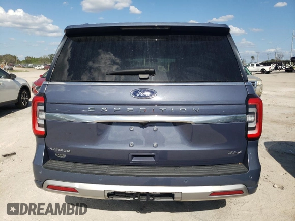 2023 Ford Expedition Max Platinum z VIN 1FMJK1L8XPEA43579, wystawiony jako Copart lot #77406054 z przebiegiem 18 048 mil mil oraz Nie do naprawy • Non repairable. Historia ofert i sprzedaży dostępna na DreamBid. Obrazek 6.