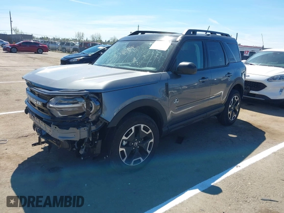 2024 Ford Bronco Sport Outer Banks z VIN 3FMCR9C62RRE45968, wystawiony jako IAAI lot #41871835 z przebiegiem 7 520 mil mil oraz . Historia ofert i sprzedaży dostępna na DreamBid. Obrazek 18.