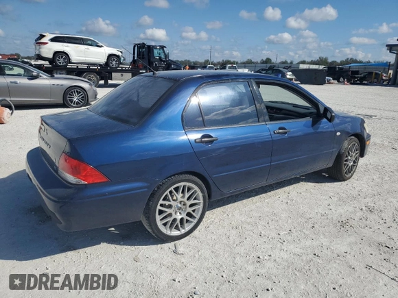2003 Mitsubishi Lancer ES with VIN JA3AJ26E13U009608, listed as a Copart auction lot 44187705 with 139,719 mi miles and Salvage Title. Bid and sale history available at carsss.com. Image 3.
