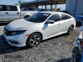 2019 Honda Civic Sedan LX with VIN 19XFC2F63KE011402, listed as a Copart auction lot 49279355 with 15,814 mi miles and Salvage Title. Bid and sale history available at carsss.com. Image 1.