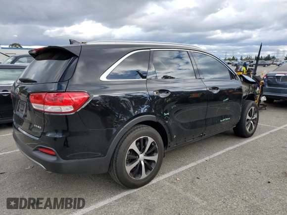 2018 Kia Sorento EX with VIN 5XYPH4A55JG339177, listed as a Copart auction lot 48930175 with 66,696 mi miles and Salvage Title. Bid and sale history available at DreamBid. Image 3.