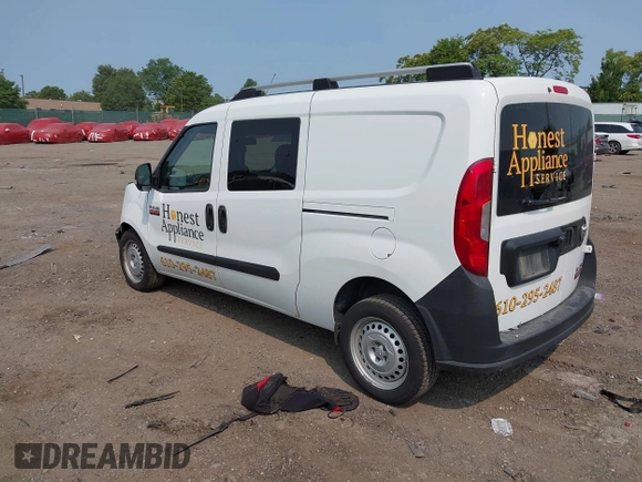 2017 Ram ProMaster City Cargo Tradesman with VIN ZFBERFAB2H6G64040, listed as a IAAI auction lot 42416318 with 140,794 mi miles and . Bid and sale history available at DreamBid. Image 3.