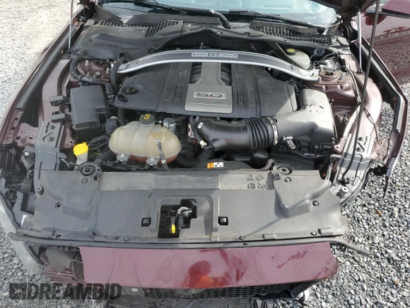 2018 Ford Mustang GT with VIN 1FA6P8CF7J5107285, listed as a Copart auction lot 89355655 with 35,463 mi miles and Salvage Title. Bid and sale history available at carsss.com. Image 11.