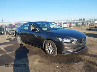 2016 Mazda Mazda6 i Sport with VIN JM1GJ1U50G1436343, listed as a IAAI auction lot 41760556 with 35,547 mi miles. Bid and sale history available at carsss.com. Image 1.