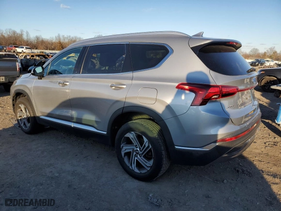 2021 Hyundai Santa Fe SEL with VIN 5NMS2DAJ9MH313619, listed as a Copart auction lot 87910095 with 108,680 mi miles and Salvage Title. Bid and sale history available at carsss.com. Image 2.
