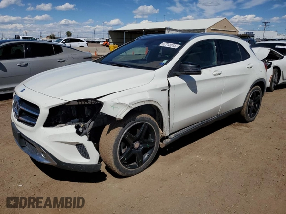 2015 Mercedes-Benz GLA 250 z VIN WDCTG4GB5FJ057444, wystawiony jako Copart lot #57113515 z przebiegiem 83 059 mil mil oraz Szkoda całkowita • Salvage title. Historia ofert i sprzedaży dostępna na DreamBid. Obrazek 1.