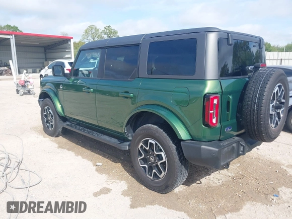 2023 Ford Bronco with VIN 1FMDE5BH7PLC03247, listed as a IAAI auction lot 41872914 with 11,302 mi miles. Bid and sale history available at carsss.com. Image 3.