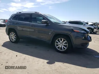 2015 Jeep Cherokee Limited with VIN 1C4PJLDBXFW532225, listed as a Copart auction lot 46227465 with 97,428 mi miles and Salvage Title. Bid and sale history available at DreamBid. Image 4.
