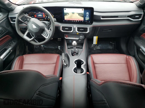 2024 Ford Mustang GT Premium with VIN 1FAGP8FF8R5108165, listed as a Copart auction lot 43248194 with 33 mi miles and Salvage title. Bid and sale history available at DreamBid. Image 8.