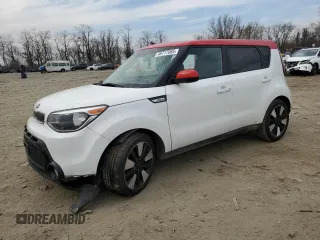 2016 Kia Soul + with VIN KNDJP3A57G7293344, listed as a Copart auction lot 49717085 with 95,885 mi miles and Salvage Title. Bid and sale history available at carsss.com. Image 1.