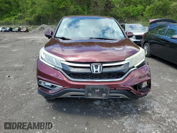 2016 Honda CR-V EX with VIN 2HKRM4H57GH604306, listed as a Copart auction lot 55986145 with 161,894 mi miles and Salvage Title. Bid and sale history available at DreamBid. Image 5.