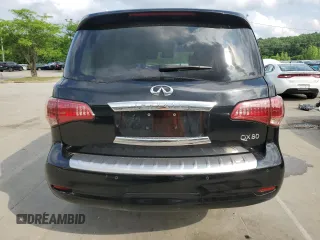 2015 Infiniti QX80 with VIN JN8AZ2NF7F9572565, listed as a Copart auction lot 58494415 with 122,609 mi miles and Salvage title. Bid and sale history available at DreamBid. Image 6.