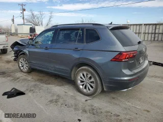 2020 Volkswagen Tiguan S with VIN 3VV1B7AX8LM053700, listed as a Copart auction lot 46528205 with 75,348 mi miles and Salvage Title. Bid and sale history available at carsss.com. Image 2.