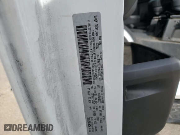 2019 Ram ProMaster Cargo with VIN 3C6TRVNG6KE512918, listed as a Copart auction lot 49177795 with 160,417 mi miles and Salvage Title. Bid and sale history available at DreamBid. Image 15.