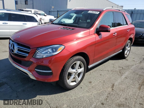 2018 Mercedes-Benz GLE 350 z VIN 4JGDA5HB7JB156619, wystawiony jako Copart lot #57662825 z przebiegiem 50 394 mil mil oraz Szkoda całkowita • Salvage title. Historia ofert i sprzedaży dostępna na DreamBid. Obrazek 1.