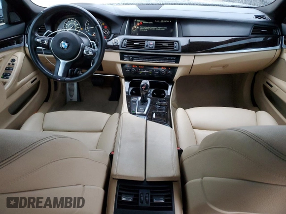 2015 BMW 5 Series 550i with VIN WBAKN9C50FD682415, listed as a Copart auction lot 83257714 with 129,605 mi miles and Clean title. Bid and sale history available at DreamBid. Image 8.
