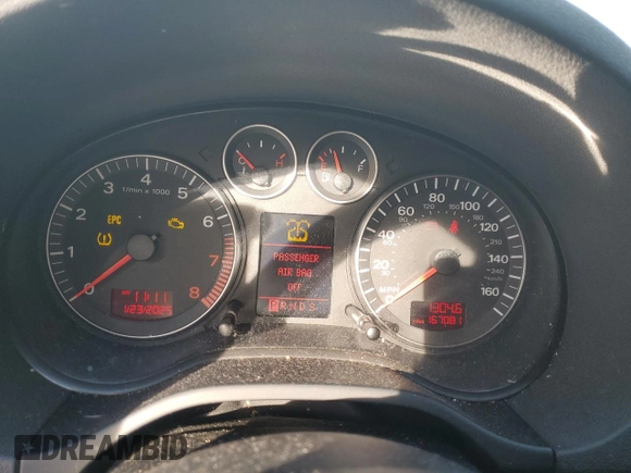 2008 Audi A3 z VIN WAUNE78P38A179896, wystawiony jako Copart lot #88342215 z przebiegiem 167 081 mil mil oraz Szkoda całkowita • Salvage title. Historia ofert i sprzedaży dostępna na DreamBid. Obrazek 9.