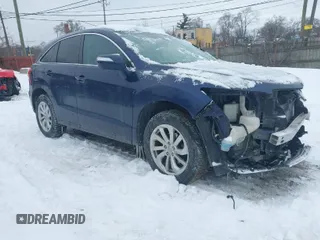 2016 Acura RDX Technology with VIN 5J8TB3H50GL008893, listed as a IAAI auction lot 41613475 with 124,730 mi miles and . Bid and sale history available at carsss.com. Image 1.
