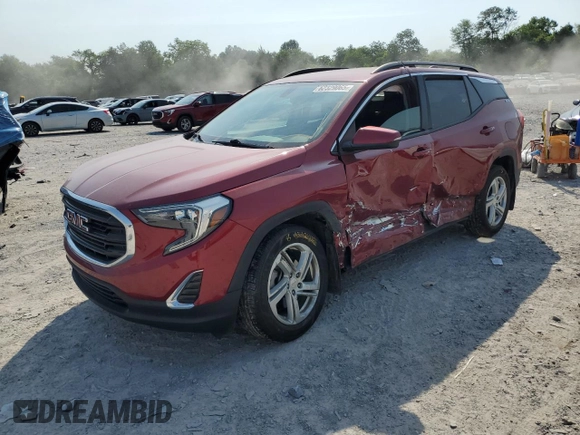 2019 GMC Terrain SLE with VIN 3GKALTEX9KL235624, listed as a Copart auction lot 62329065 with 29,993 mi miles and Salvage title. Bid and sale history available at DreamBid. Image 1.