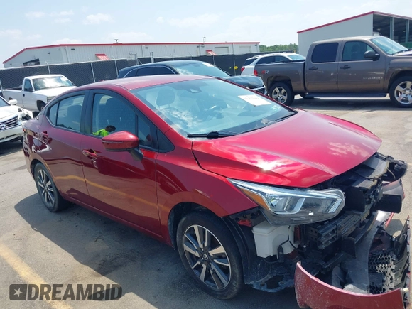 2021 Nissan Versa SV z VIN 3N1CN8EV4ML886711, wystawiony jako IAAI lot #42411222 z przebiegiem 55 401 mil mil oraz . Historia ofert i sprzedaży dostępna na DreamBid. Obrazek 1.