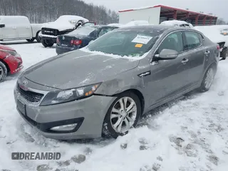 2013 Kia Optima EX with VIN 5XXGN4A70DG258168, listed as a IAAI auction lot 41209415 with 169,365 mi miles. Bid and sale history available at carsss.com. Image 2.