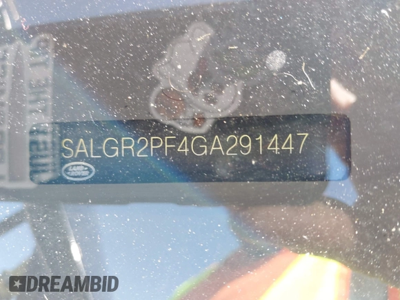 2016 Land Rover Range Rover с VIN SALGR2PF4GA291447, выставлен на аукционе IAAI как лот 42773656 с пробегом 126 685 миль миль и . История ставок и продаж доступна на DreamBid. Изображение 9.