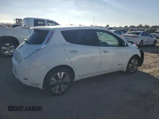 2017 Nissan LEAF SL with VIN 1N4BZ0CP4HC304763, listed as a Copart auction lot 73231214 with 80,287 mi miles and Salvage Title. Bid and sale history available at carsss.com. Image 3.