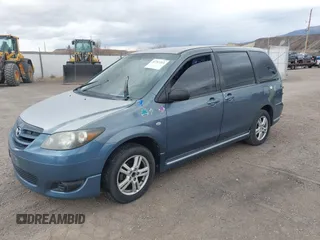 2005 Mazda MPV LX with VIN JM3LW28J150536653, listed as a IAAI auction lot 41767215 with 176,983 mi miles. Bid and sale history available at carsss.com. Image 2.