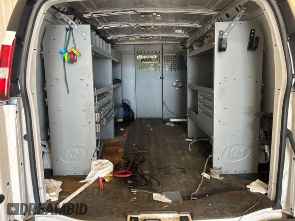 2021 Chevrolet Express Cargo with VIN 1GCWGAFP2M1309369, listed as a IAAI auction lot 42677849 with 115,510 mi miles and . Bid and sale history available at DreamBid. Image 4.