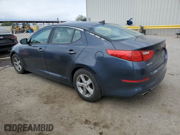 2015 Kia Optima LX with VIN KNAGM4A70F5562835, listed as a Copart auction lot 55532665 with 159,110 mi miles and Clean Title. Bid and sale history available at DreamBid. Image 2.