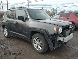 2018 Jeep Renegade Latitude with VIN ZACCJABB4JPJ19290, listed as a IAAI auction lot 41699014 with 213,542 mi miles. Bid and sale history available at carsss.com. Image 1.