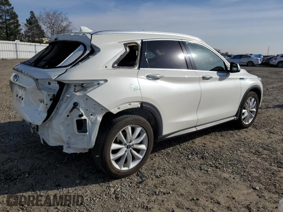 2019 Infiniti QX50 LUXE with VIN 3PCAJ5M32KF125959, listed as a Copart auction lot 39181773 with 76,740 mi miles. Bid and sale history available at carsss.com. Image 3.