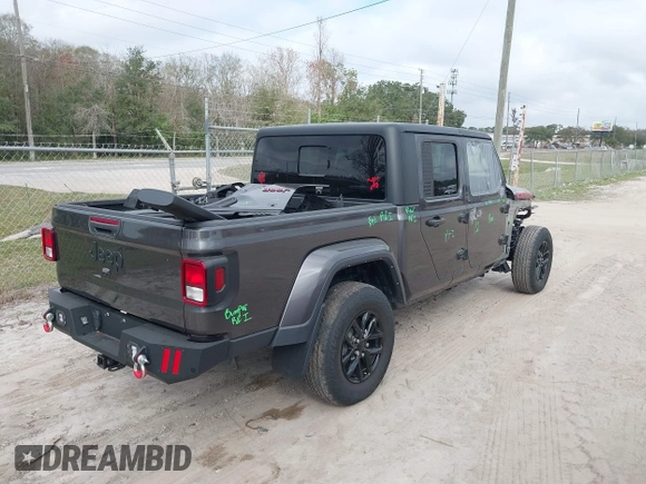 2022 Jeep Gladiator Texas Trail z VIN 1C6HJTAG0NL162804, wystawiony jako IAAI lot #41524087 z przebiegiem 17 652 mil mil oraz . Historia ofert i sprzedaży dostępna na DreamBid. Obrazek 4.